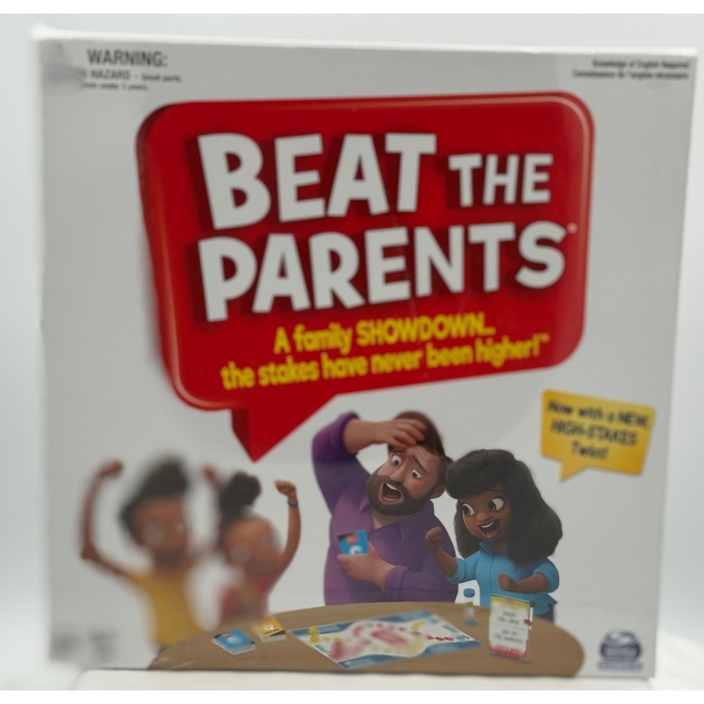 Beat The Parents Board Game - Spin Masters Games - Age 6+ - NEW In Wrap